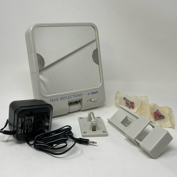 Conair True Reflections Lighted Make Up Mirror Handheld Tabletop Wall Mounted - Picture 1 of 10